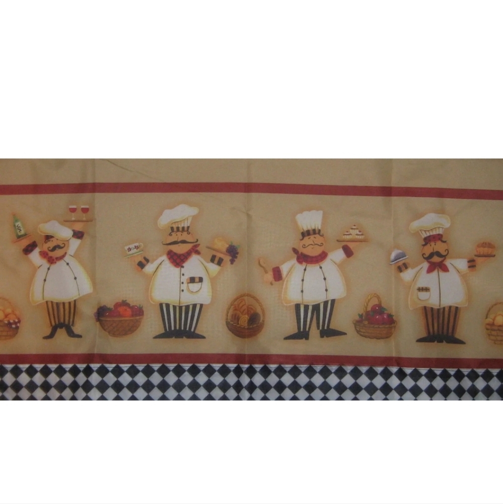 Kitchen Curtains Tier & Swag Set (57"x36") Tier & (57"x30") Swag CUCINA … - Picture 3 of 3